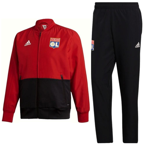 Olympique Lyon 18/19 Training Jacket Top Tracksuit Red With Pants